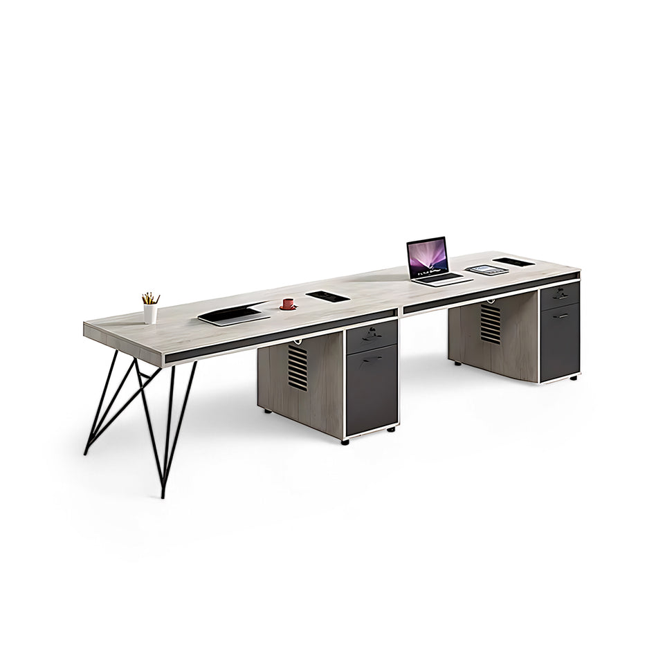 Multifunctional Modular Minimalist Employee Desk with Stable Leg Design BGZ-202