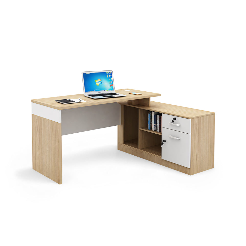 Desk & Chair Combo with Cabinet Computer Desk for Single/Double YGZ-2017