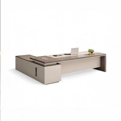 Professional Luxury L-Shaped Executive Desk with Spacious Desktop LBZ-601