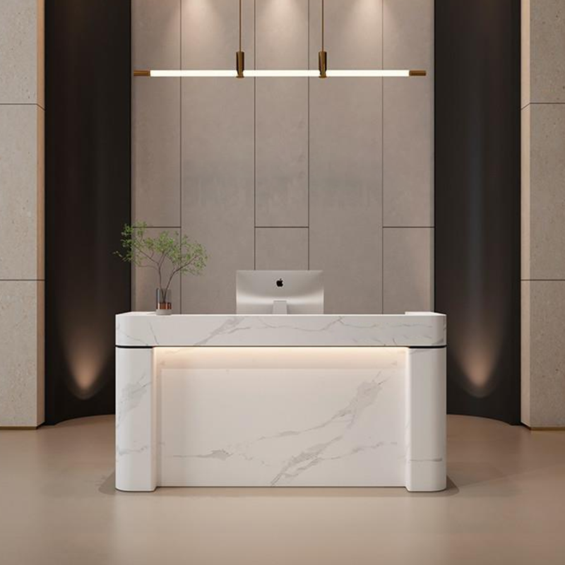 Small Rock-style Lobby Salon Beauty Parlor Reception Desk JDT-2309