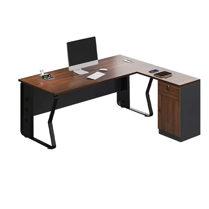 Minimalist Executive Desk For Offices With Side Cabinet LBZ-10138