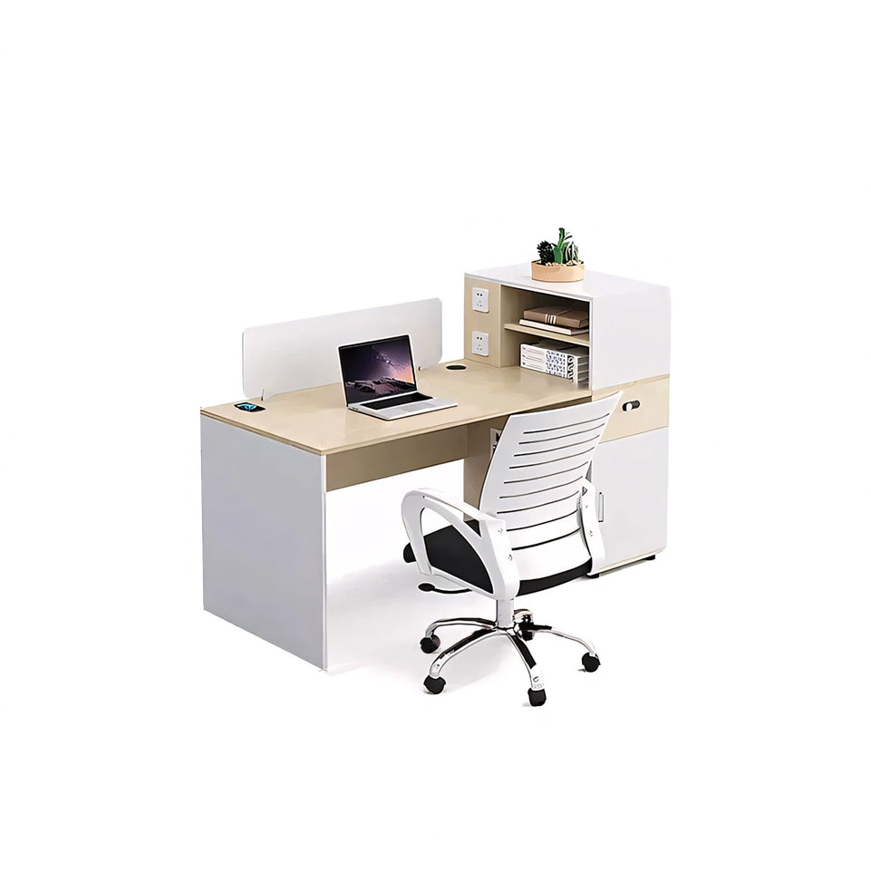 Partitioned Multi-Person Desk And Chair Set With Screen YGZ-735