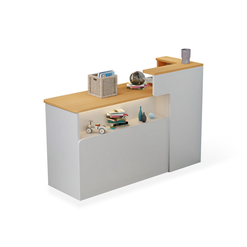 Modern Minimalist Small Corner Cashier Reception Desk JDT-2012