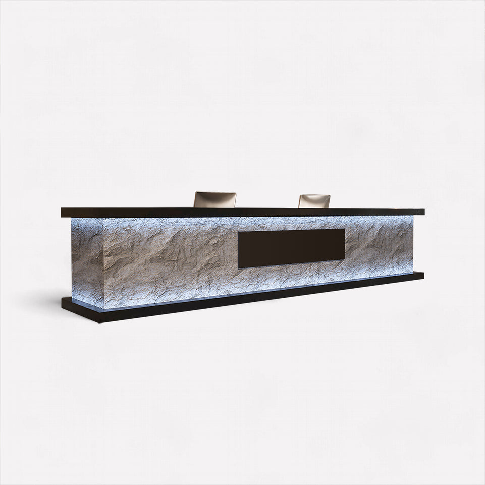 Chic And Luxurious Marbleized Reception Front Desk JDT-2023