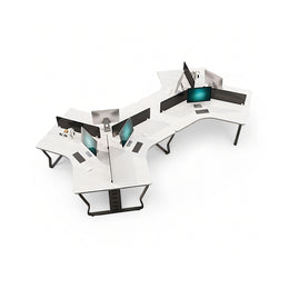 (In Stock) Creative Simple Combination Multi-Person Desk Staff Tables And Chairs BGZ-015
