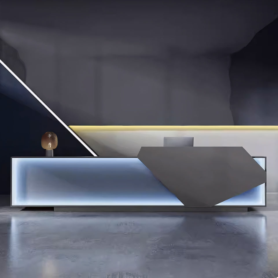 Stylish Stainless Steel Rectangular Reception Desk JDT-2154