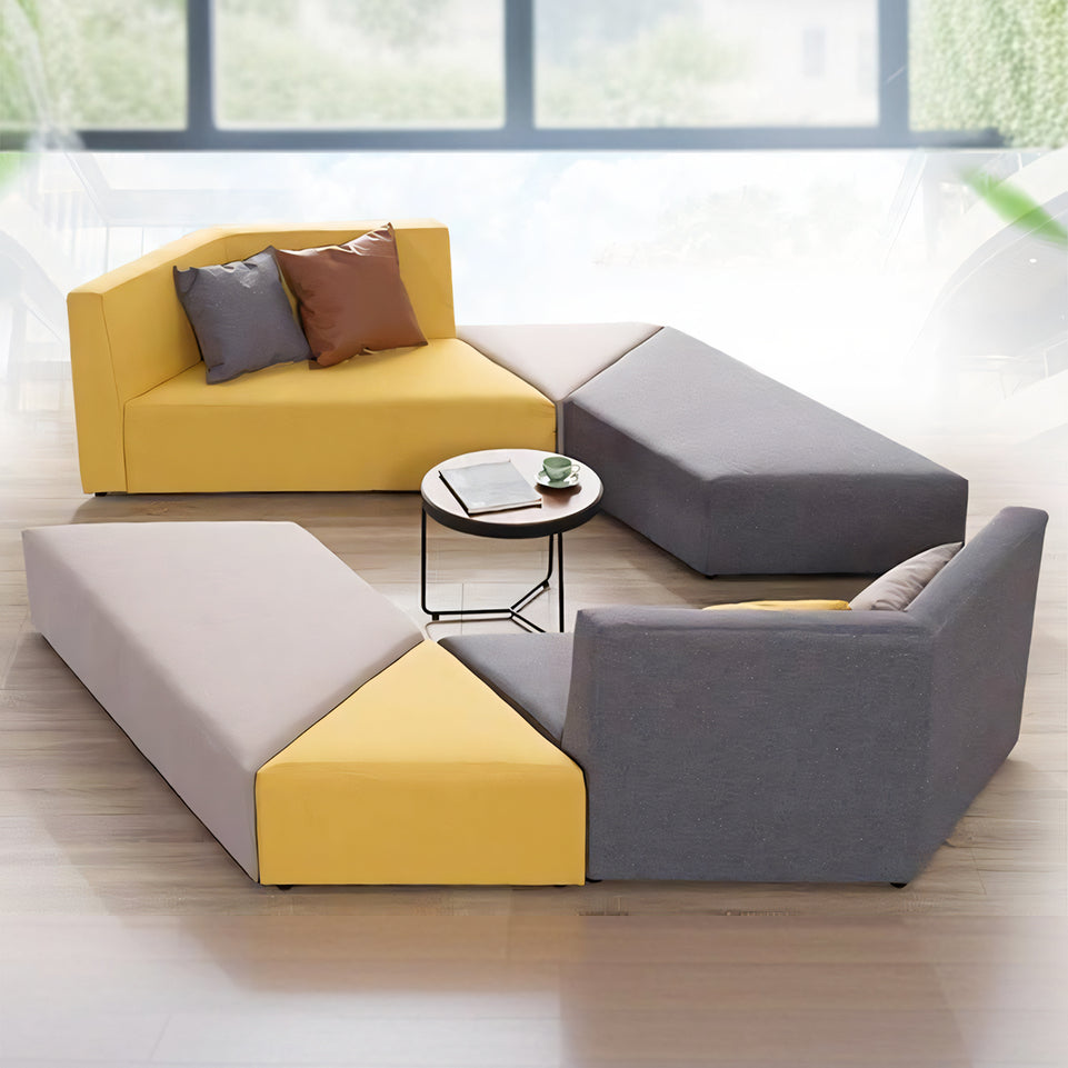 Nordic Fabric Simple Modern Reception Sofa Special-shaped Corner Sofa Combination BSF-2009