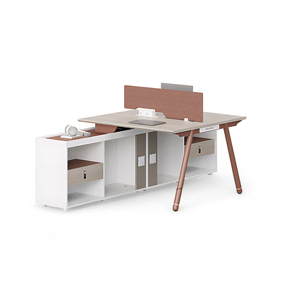 Stylish and Practical Office Staff Desk with Privacy Panel BGZ-204