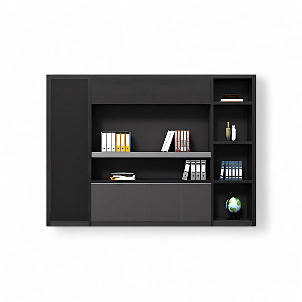 Modern Office Desk, Wooden Computer Desk, Black Executive Desk LBZ-756