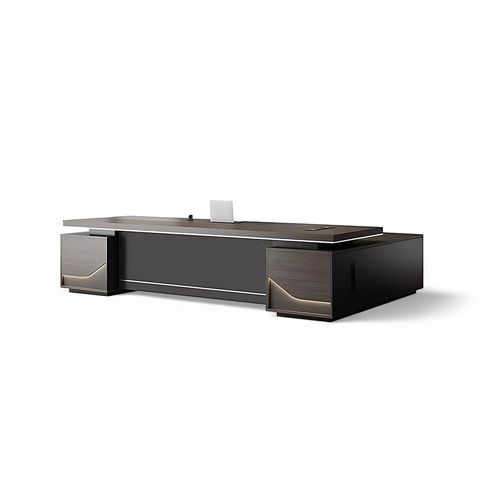 Stylish and Luxurious L-Shaped Executive Desk with Spacious Desktop Design LBZ-613