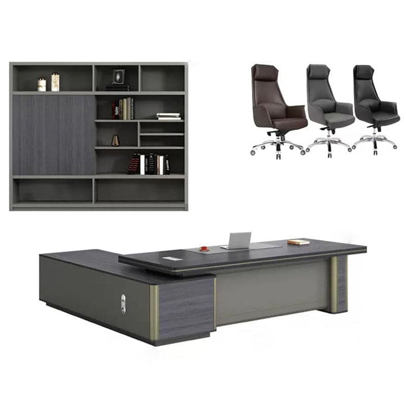 Simple Modern Office Boss Desk And Chair Set LBZ-10107