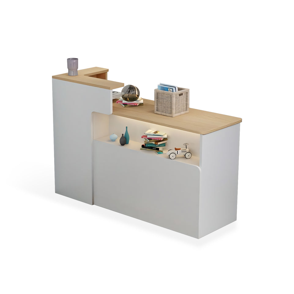 Modern Minimalist Small Corner Cashier Reception Desk JDT-2012