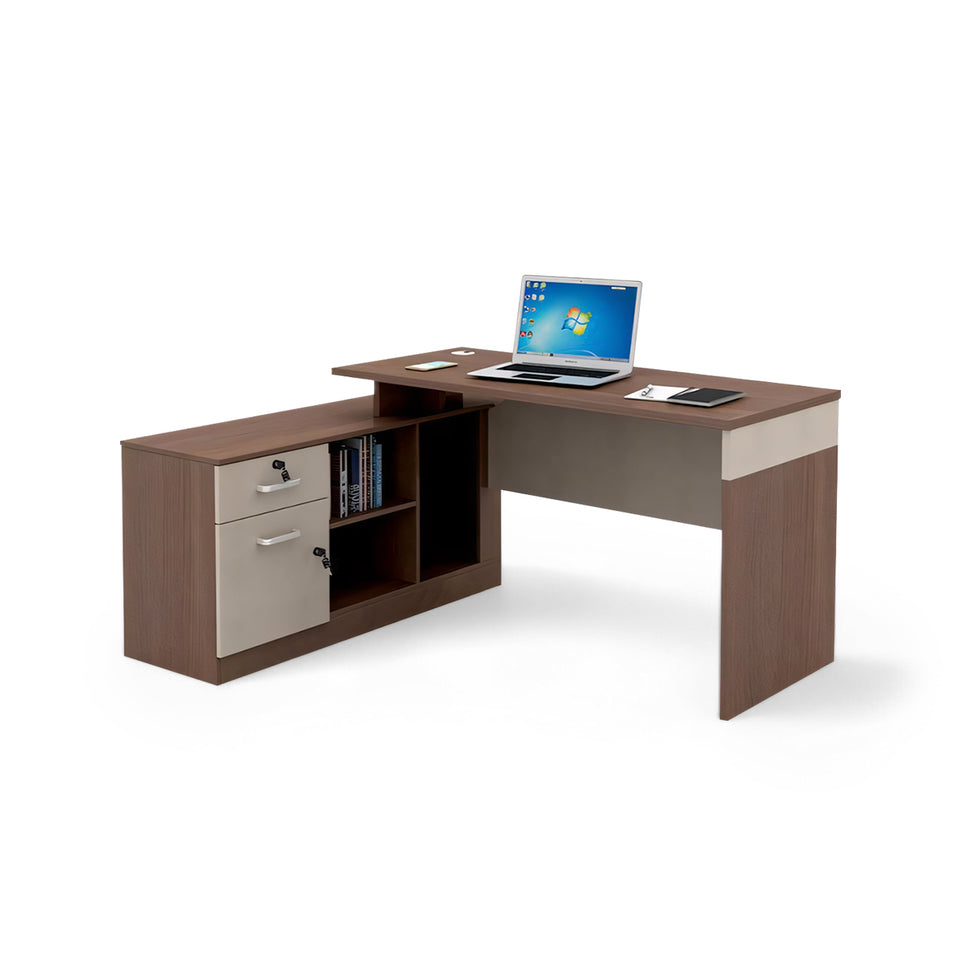 Desk & Chair Combo with Cabinet Computer Desk for Single/Double YGZ-2017