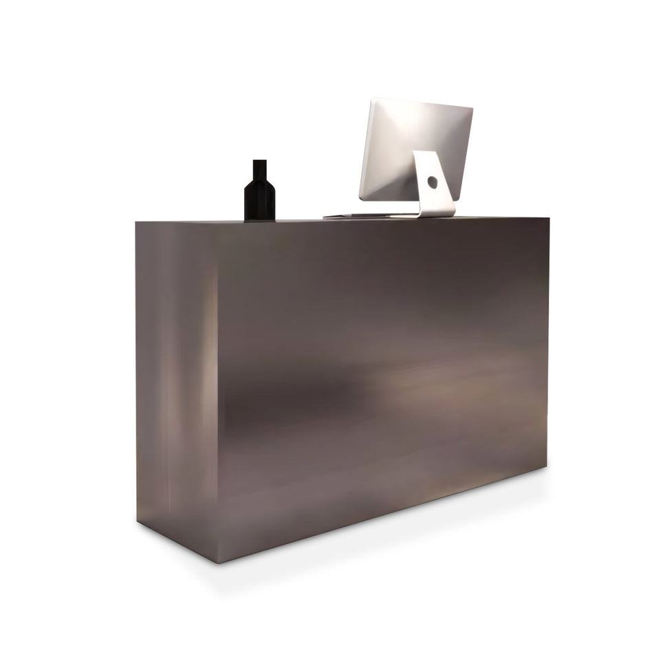 Silver Stainless Steel Small Bar Reception Desk JDT-2008