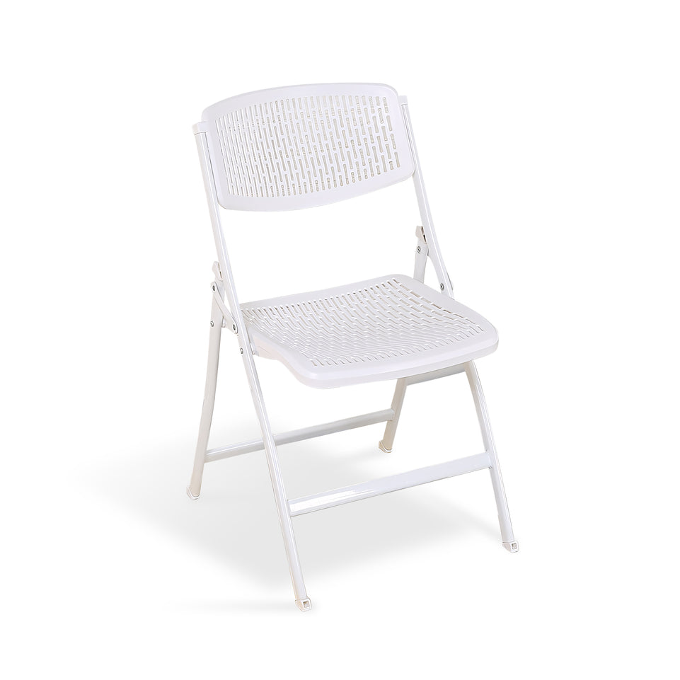 Plastic Folding Conference Chair With Hollow Design Backrest And Seat HYY-2008