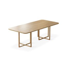 Classic Conference Desk Reading Room Table 14-Seat Set HYZ-1056