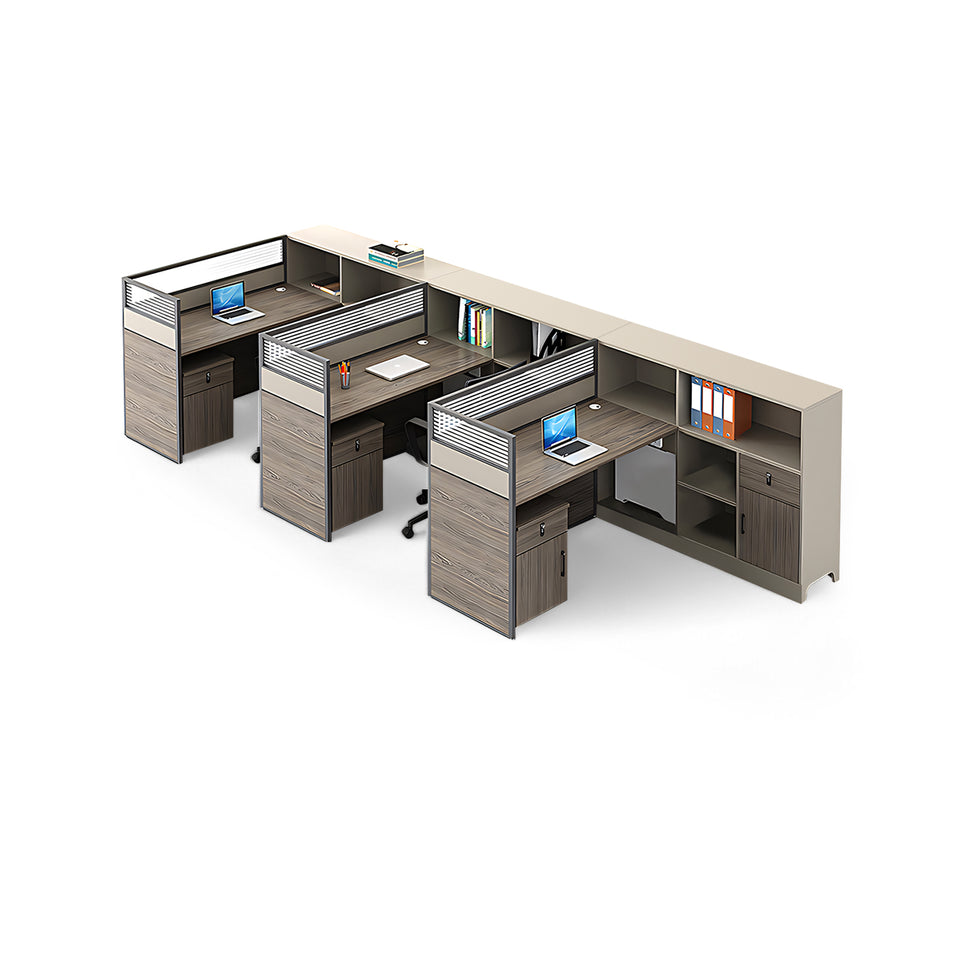 Contemporary Minimalist Multi-functional Office Desk with Partition Design BGZ-205