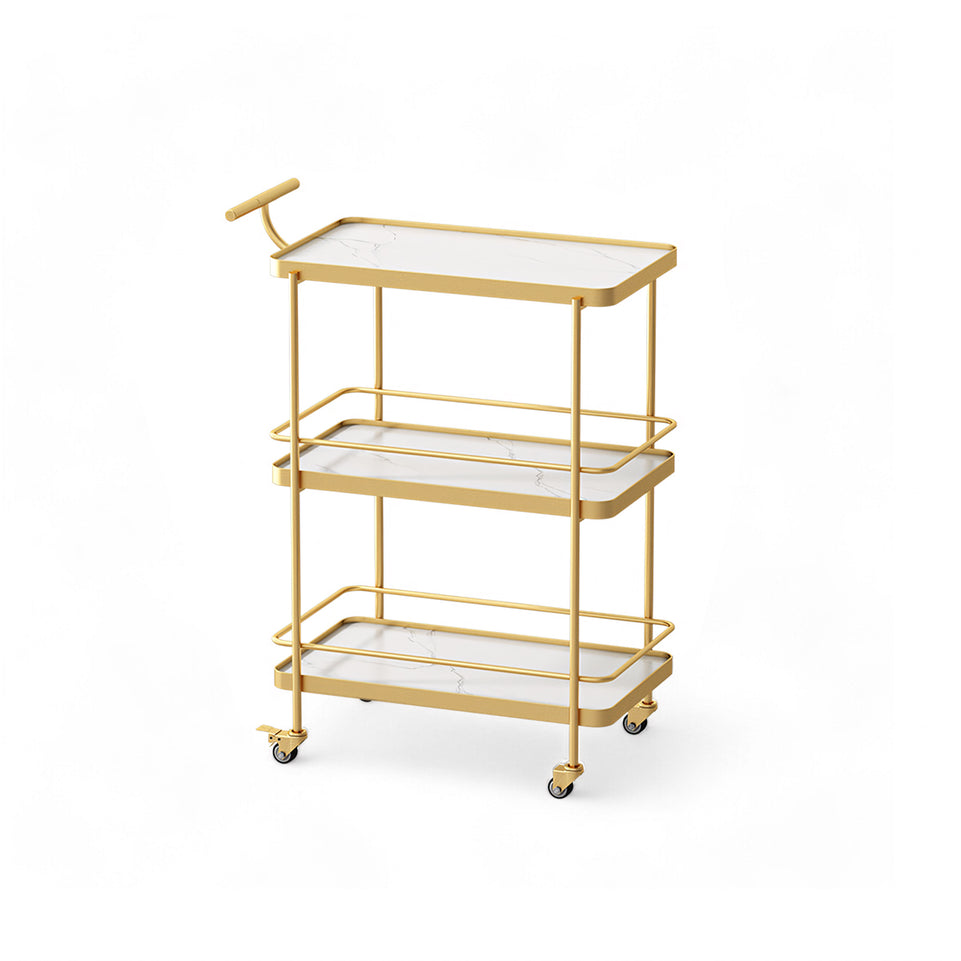 Luxury Mobile Dining Cart Iron Trolley SCC-2001