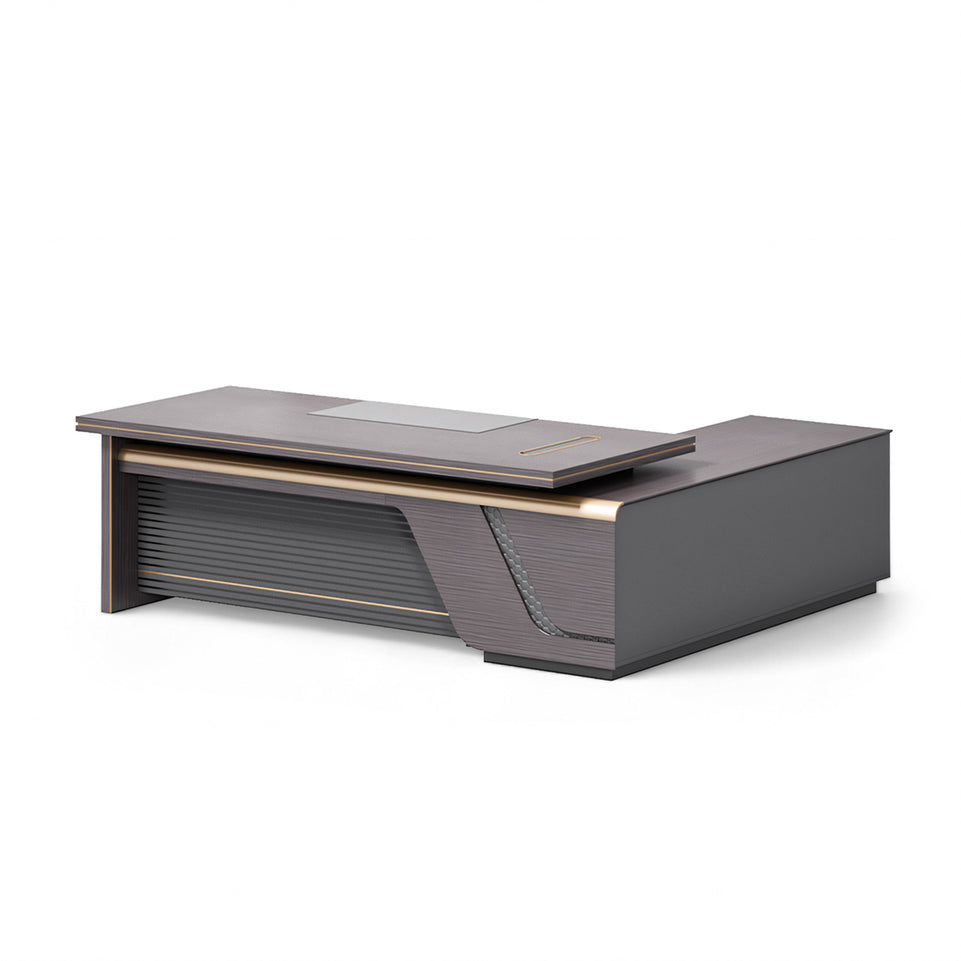 Dark Gray Luxury Modern Executive Desk LBZ-2029