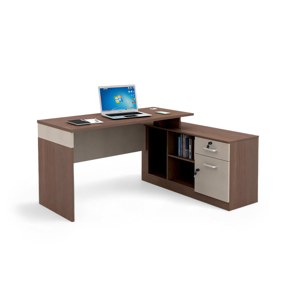 Desk & Chair Combo with Cabinet Computer Desk for Single/Double YGZ-2017