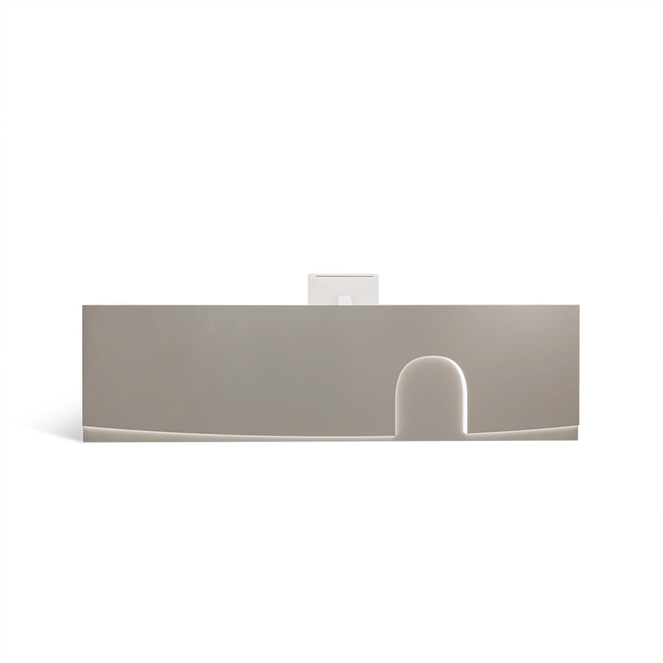 Light Luxury Arc-shaped Counter Reception Desk JDT-2046