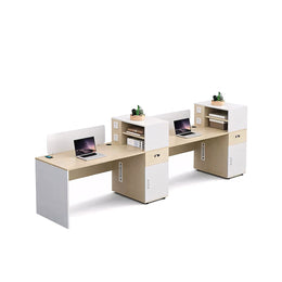 Partitioned Multi-Person Desk And Chair Set With Screen YGZ-735