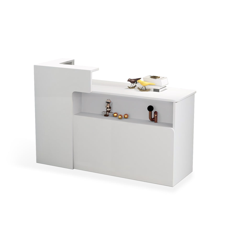 Modern Minimalist Small Corner Cashier Reception Desk JDT-2012