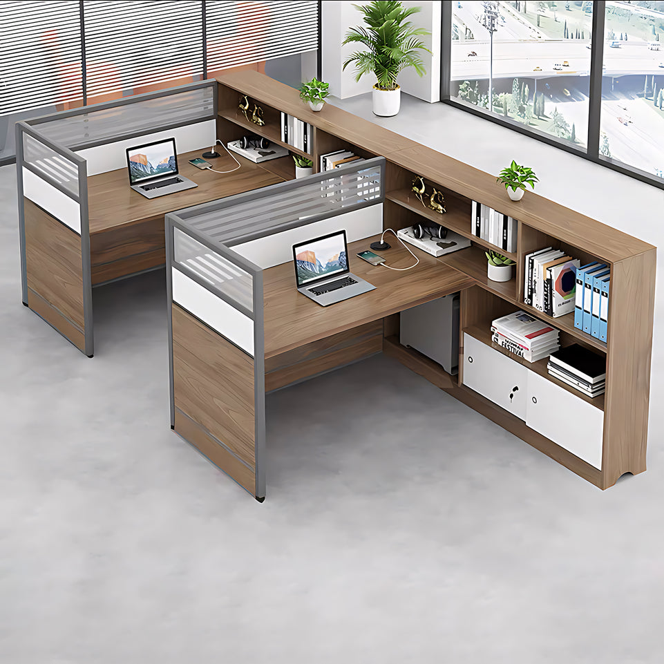 Modern Simple Partitioned Multiperson Staff Desk YGZ-737