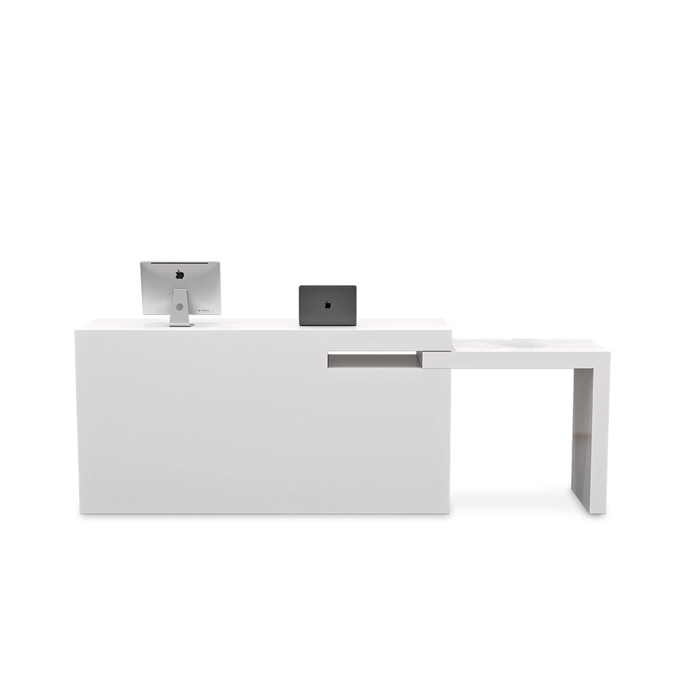 Minimalist Vintage-Style Small Corner Adjustable Reception And Cashier Desk JDT-2009