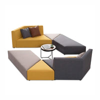 Nordic Fabric Simple Modern Reception Sofa Special-shaped Corner Sofa Combination BSF-2009