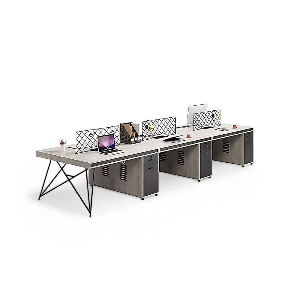 Multifunctional Modular Minimalist Employee Desk with Stable Leg Design BGZ-202