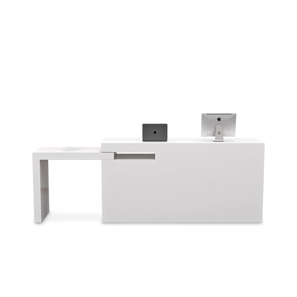 Minimalist Vintage-Style Small Corner Adjustable Reception And Cashier Desk JDT-2009