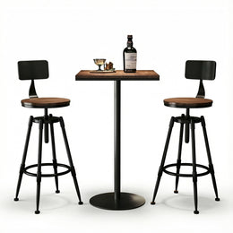 Nordic Style Rotating Adjustable Bar Table & Stool Set BTZ-005