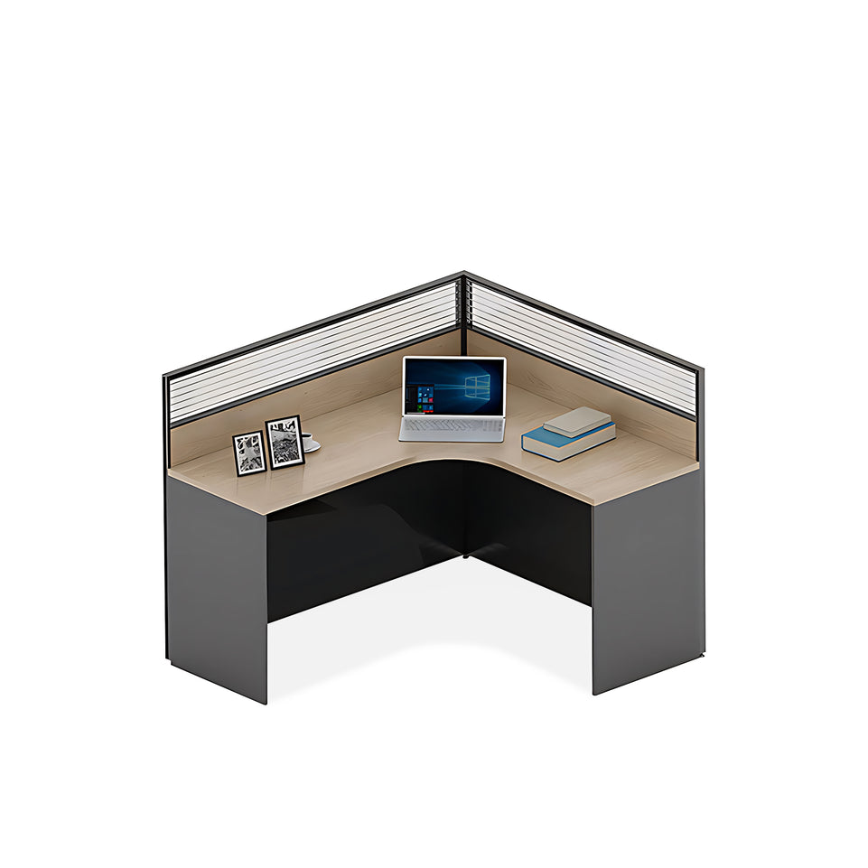 Simple Multi Position Office Desk Combination With Screen Partition YGZ-745