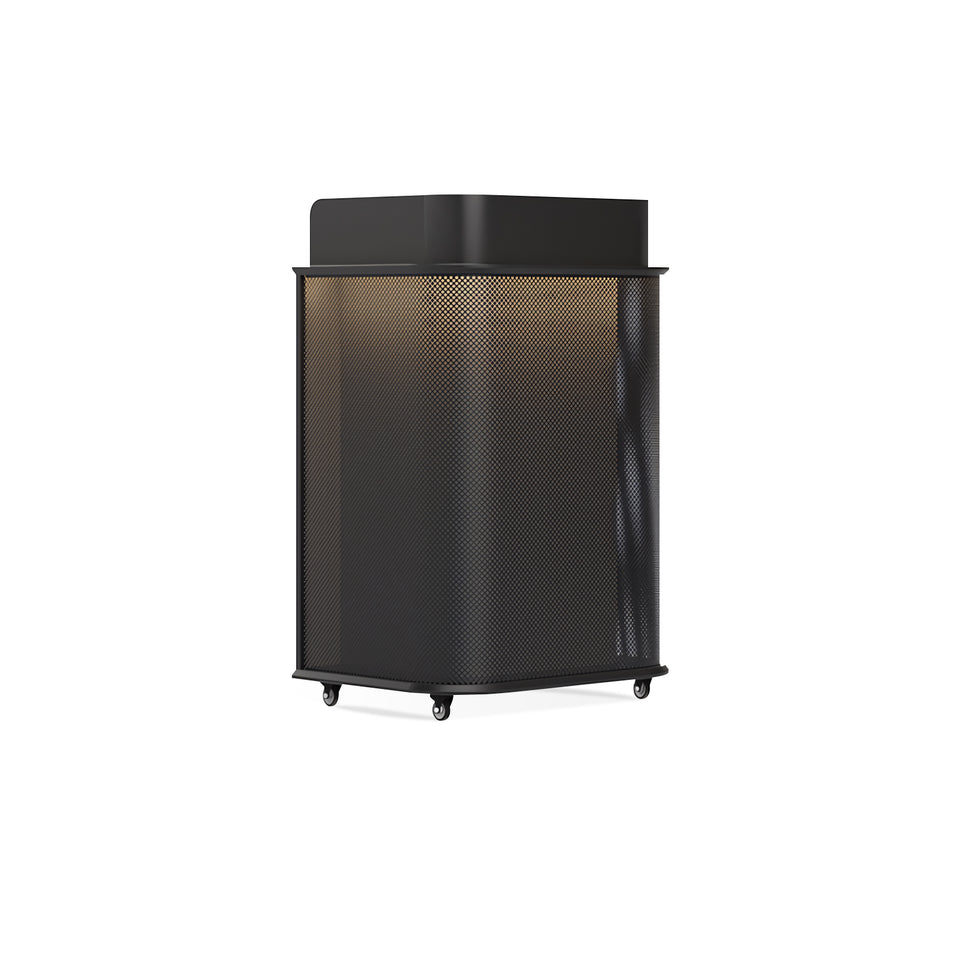 (In Stock) Integrated Black And White Lacquer Mini Reception Desk JDT-2011