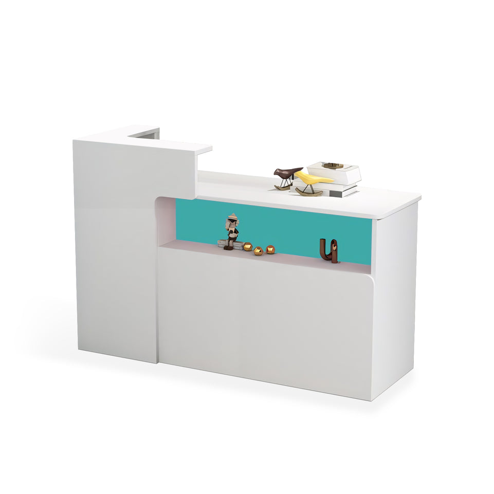 Modern Minimalist Small Corner Cashier Reception Desk JDT-2012