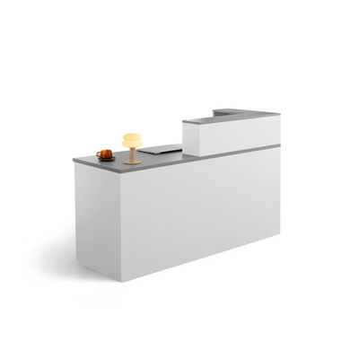 Minimalist Office Reception Desk with Keyboard Tray and Drawer JDT-2216