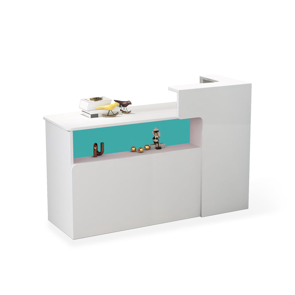 Modern Minimalist Small Corner Cashier Reception Desk JDT-2012