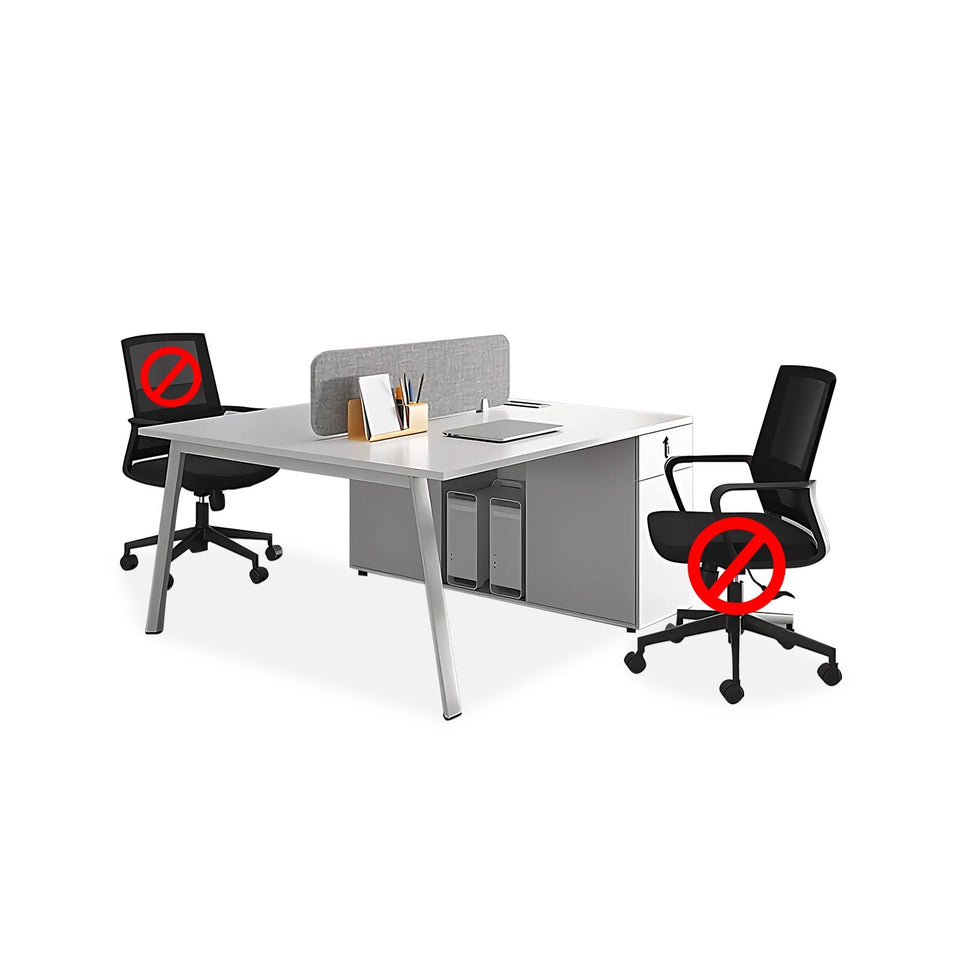 Simple Office Desk And Chair Combination With Storage Cabinet YGZ-708