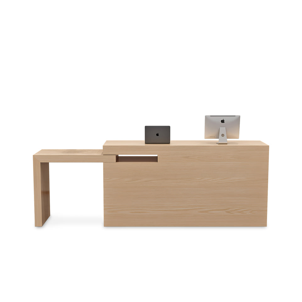 Minimalist Vintage-Style Small Corner Adjustable Reception And Cashier Desk JDT-2009