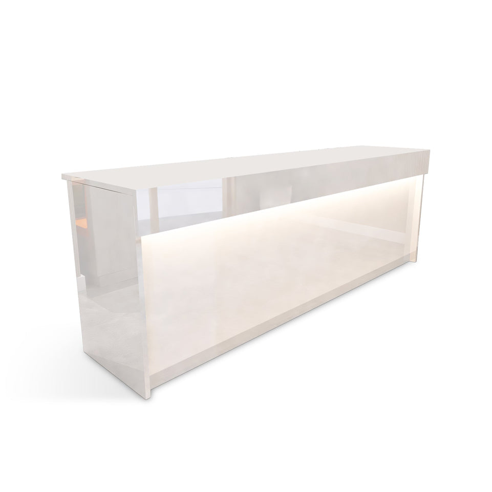 Contemporary Minimalist Rectangular Corner Reception Desk With Compartments JDT-020