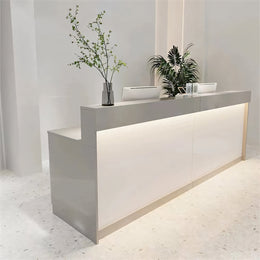 (In Stock) Simple Salon Office Shop Store Institution Reception Desk JDT-004