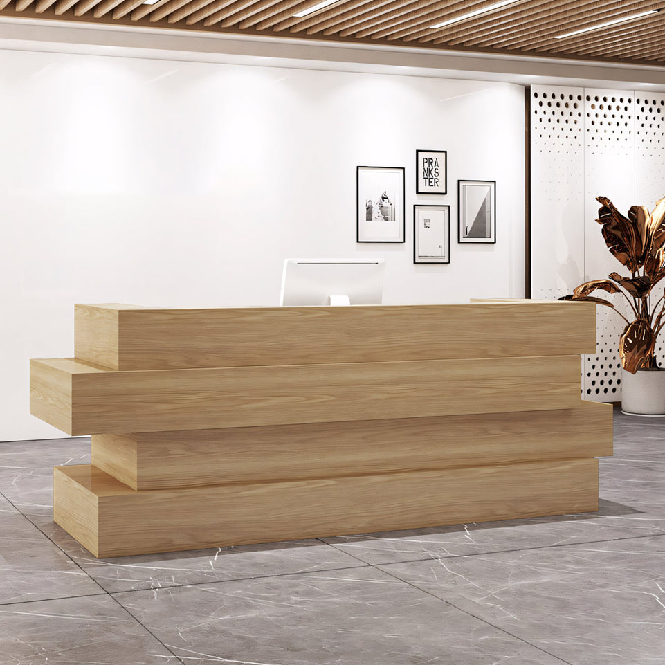 Unique Shaped Bar Counter Company Reception Desk JDT-2014