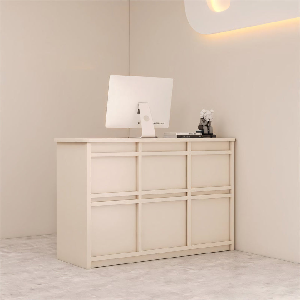 Modern Light Luxury Cream-Style Small Reception Desk JDT-2002