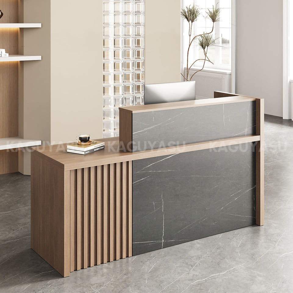 Stylish Dual Tier Reception Desk With Secure Storage For Offices Salons And Retail MBS-JDT-3001