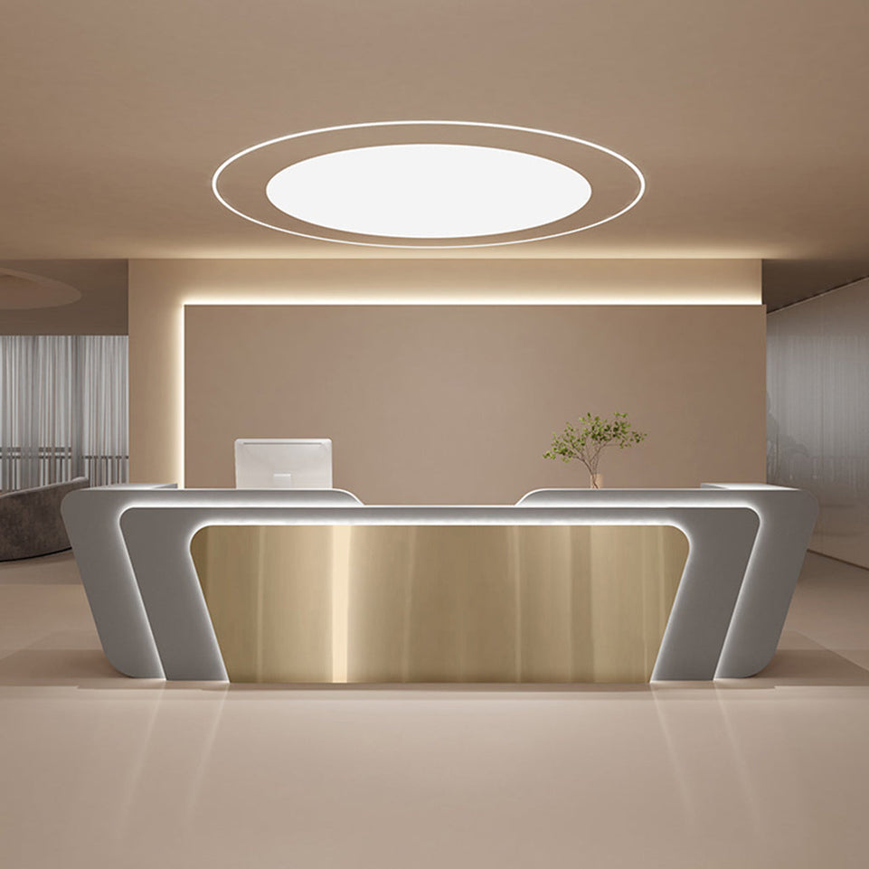 Luxury Arc Shape Office Store Institution Reception Desk JDT-103