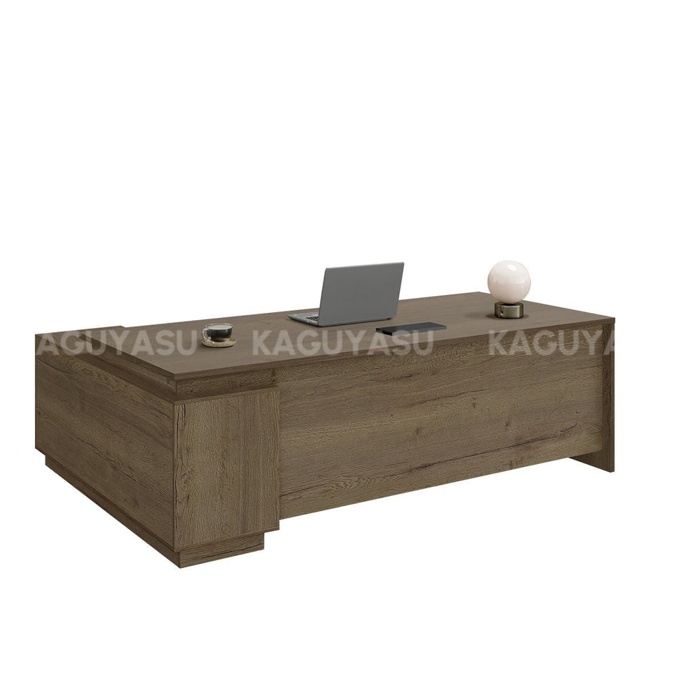 (In Stock) L Shaped Executive Desk With Storage And Privacy Panel LBZ-2141