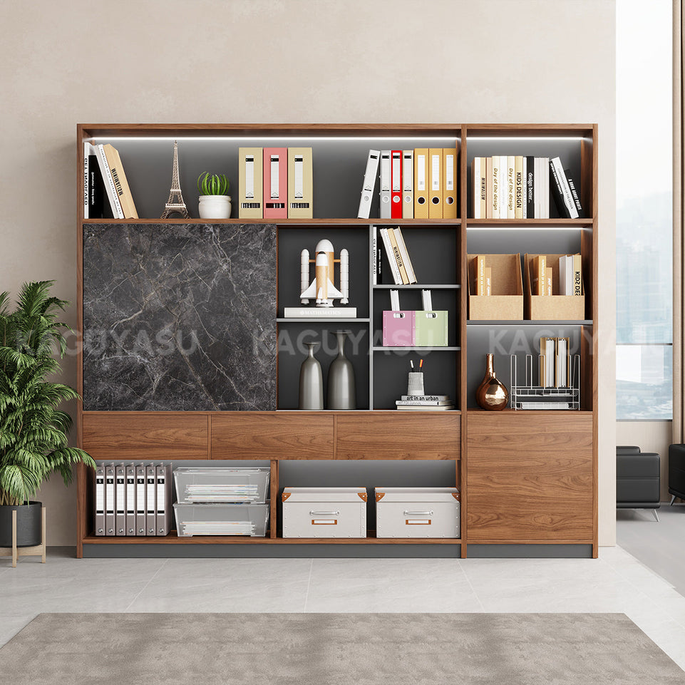 Modern Large-capacity File Cabinet with Sliding Doors for Office SZ-SG-S01