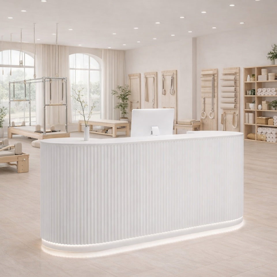 Light Luxury Cream Style Hotel Store Salons Reception Desk JDT-107