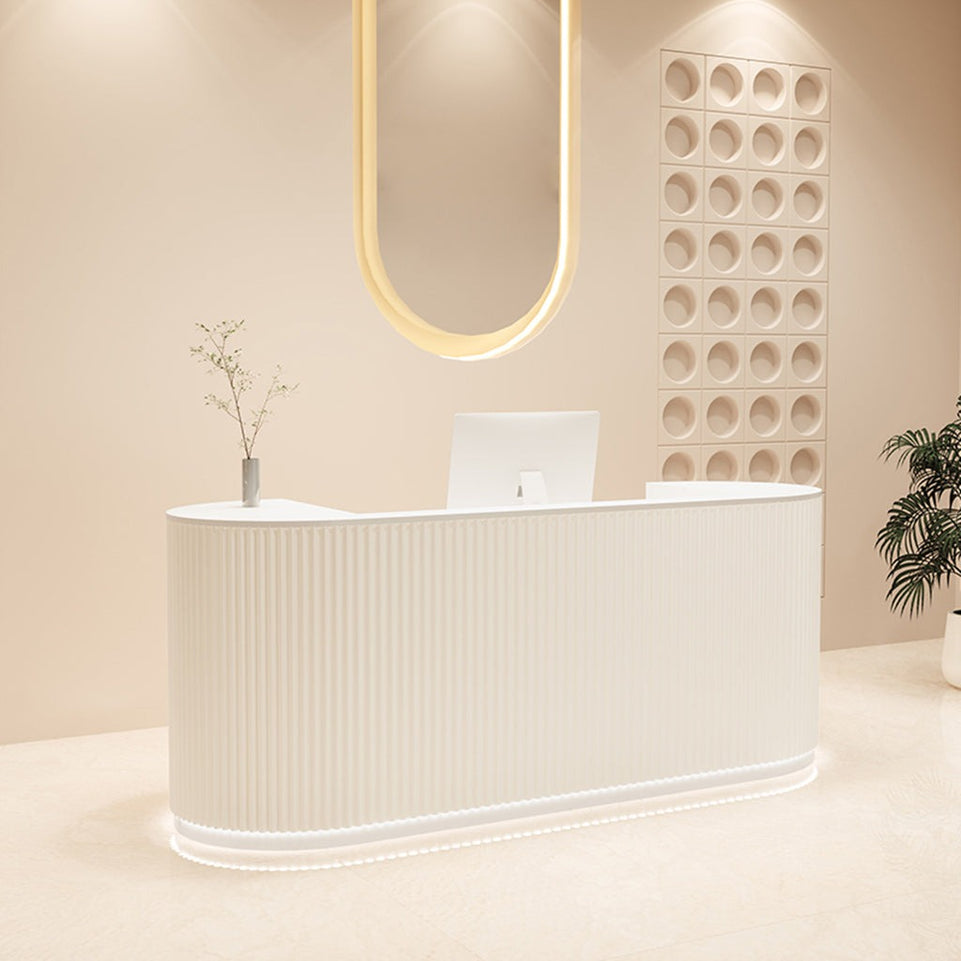 Light Luxury Cream Style Hotel Store Salons Reception Desk JDT-107